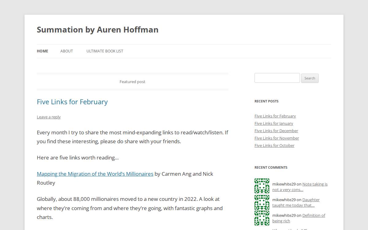 Summation website preview