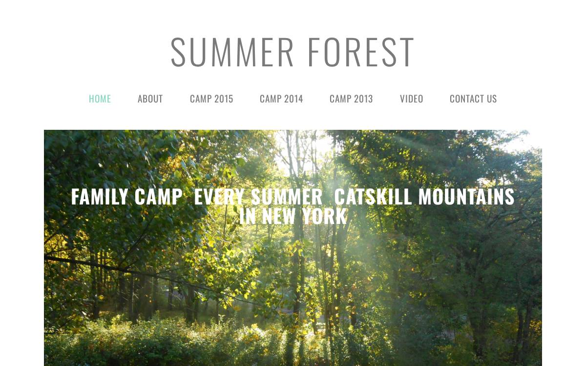 Summer Forest website preview