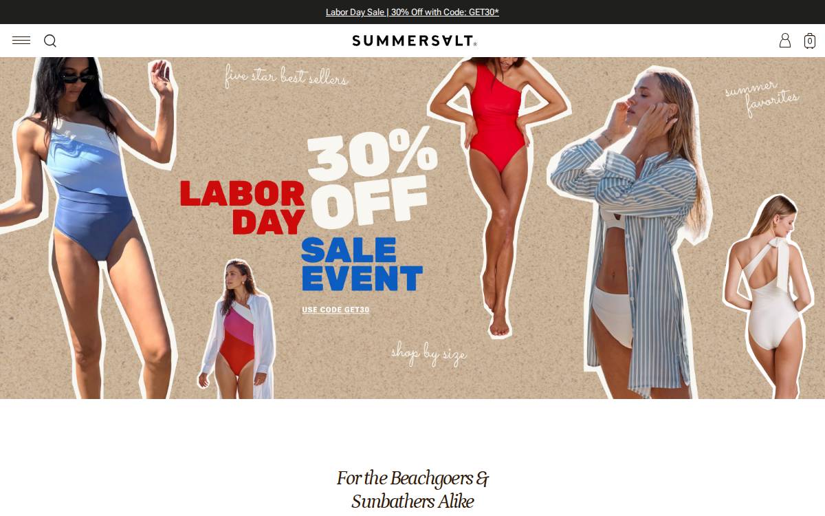 Summersalt website preview
