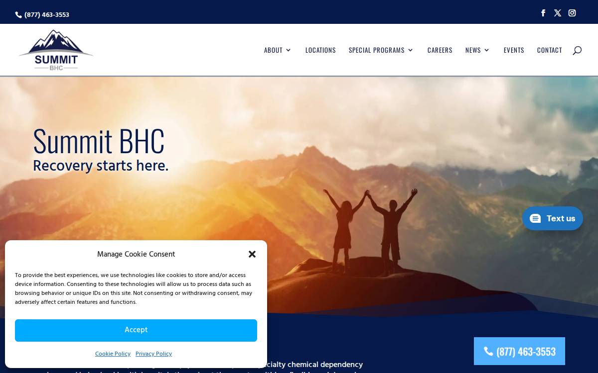 Summit Bhc website preview