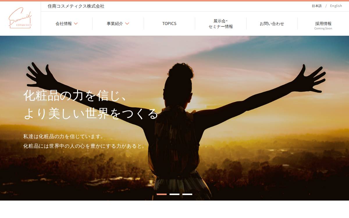 SUMMIT COSMETICS CORPORATION website preview