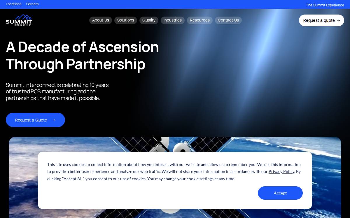 Summit Interconnect website preview