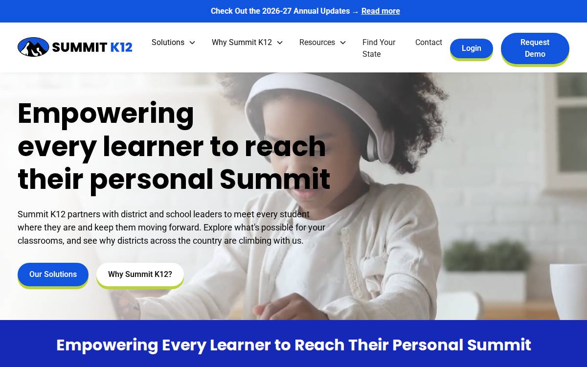 Summitk12 website preview