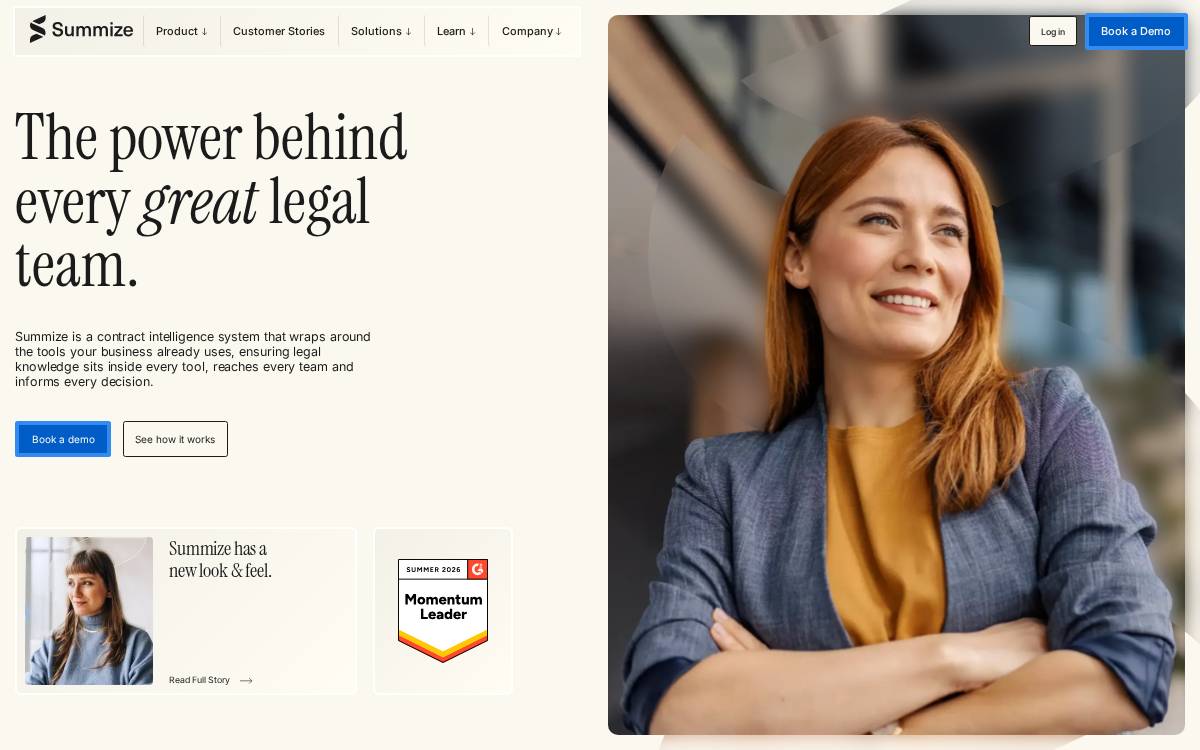 Summize website preview