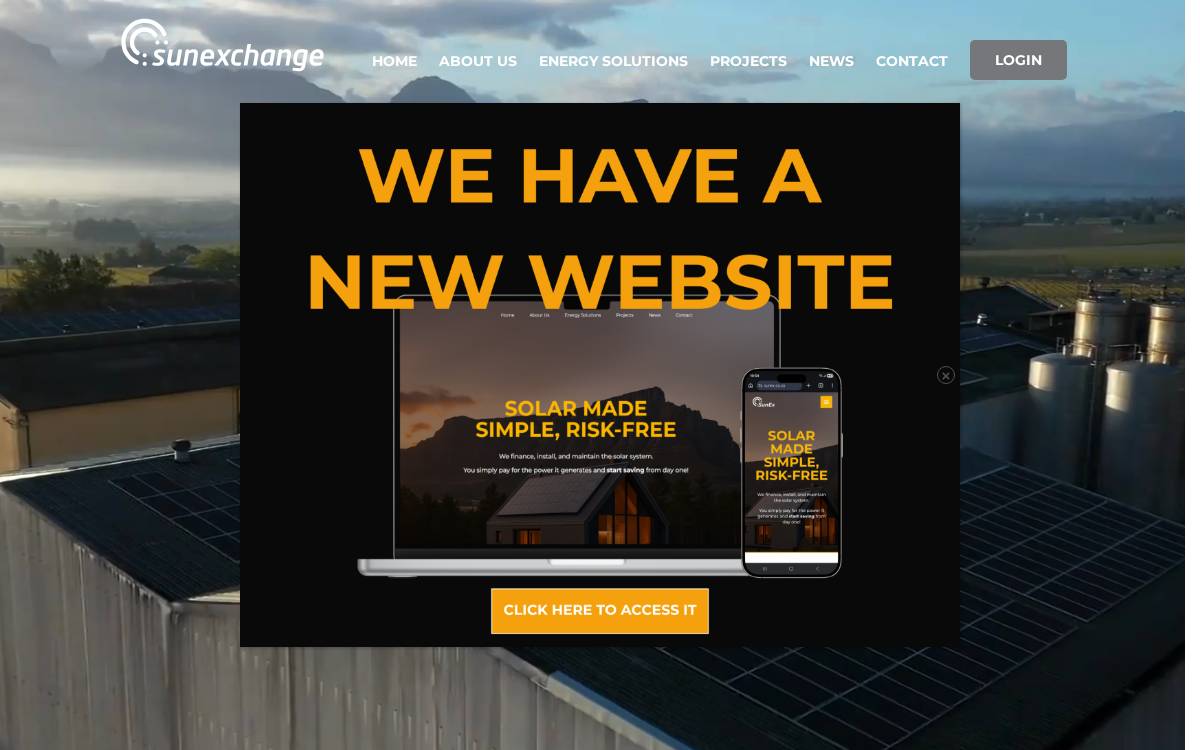 Sun Exchange website preview