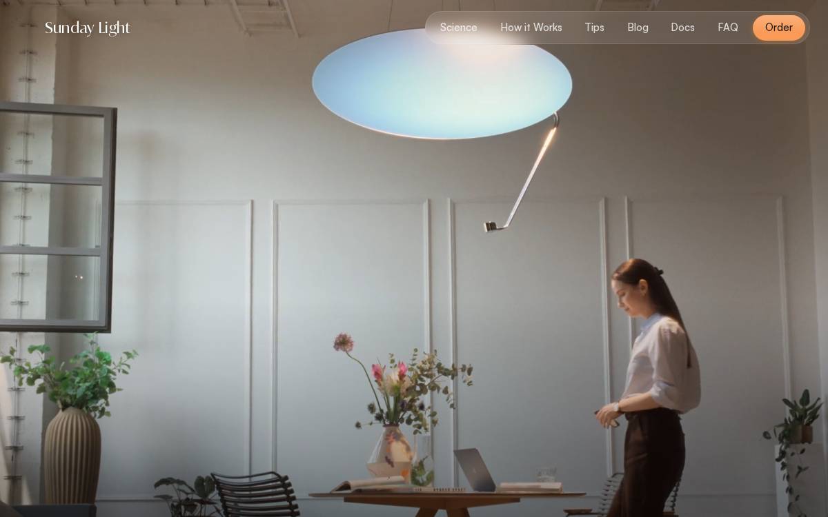 Sunday Light website preview