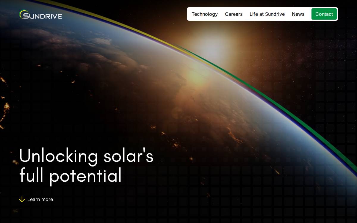 Sundrive Solar website preview