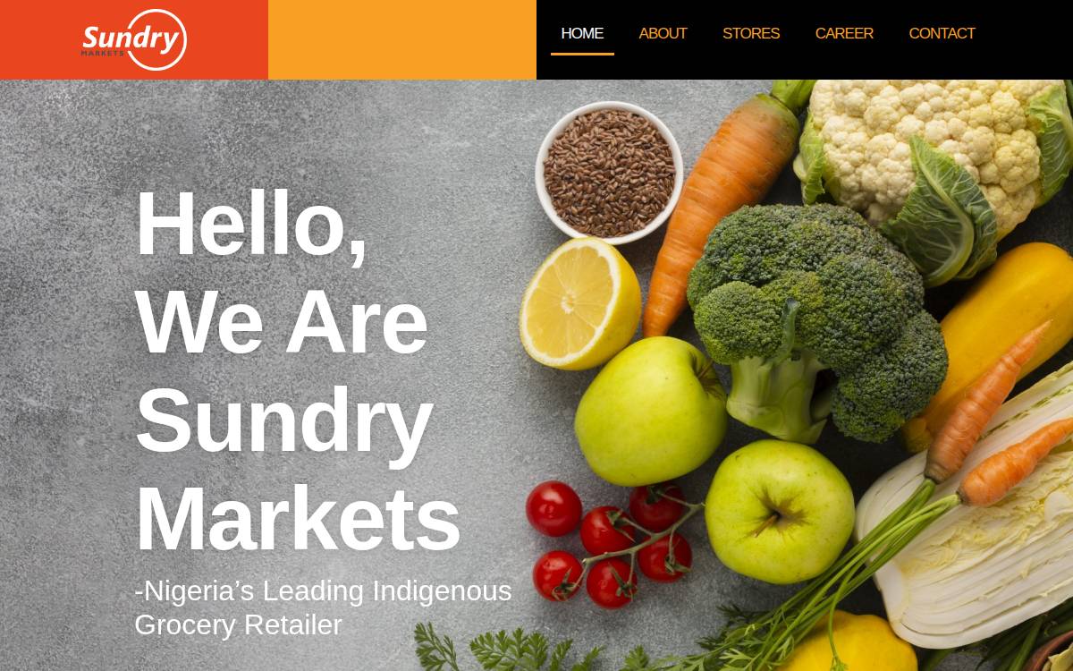 Sundry Markets website preview