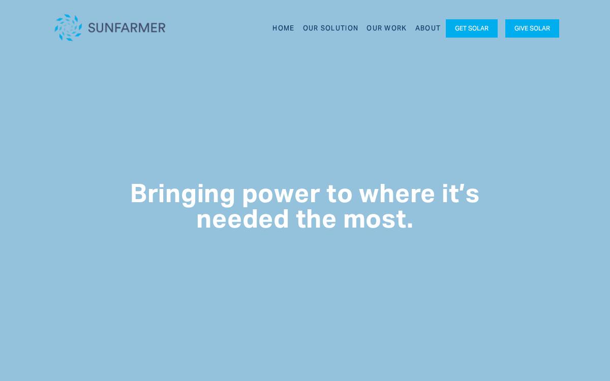 SunFarmer website preview
