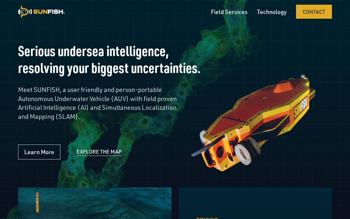 Sunfish website preview