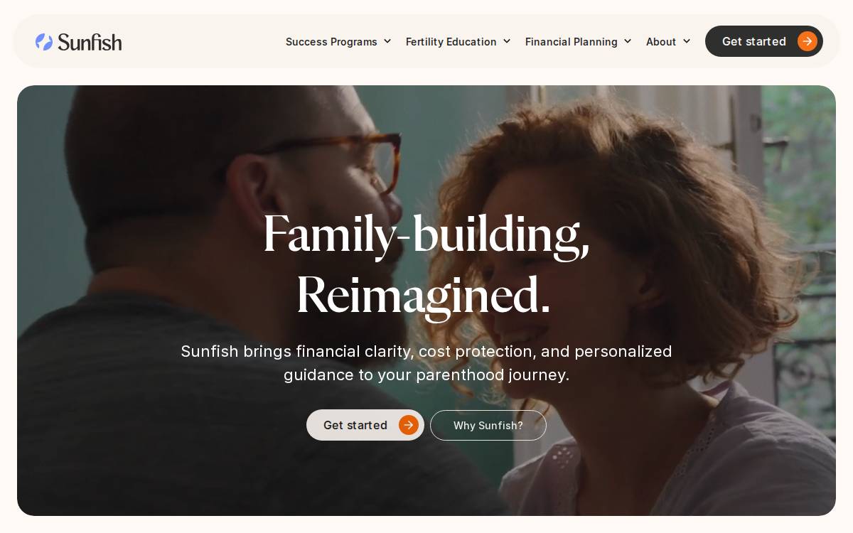 Sunfish website preview