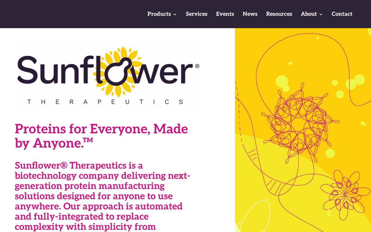 Sunflower TX website preview