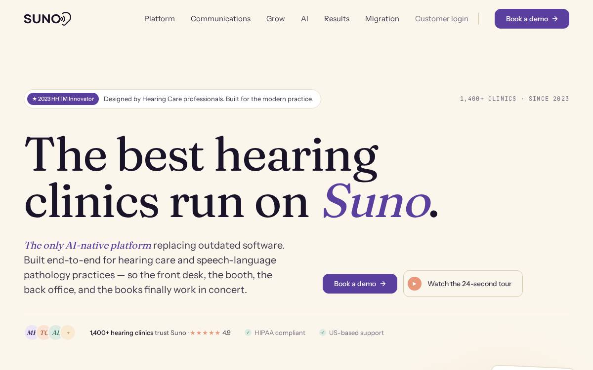 Suno website preview
