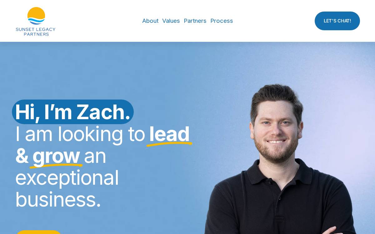 Sunset Legacy Partners website preview