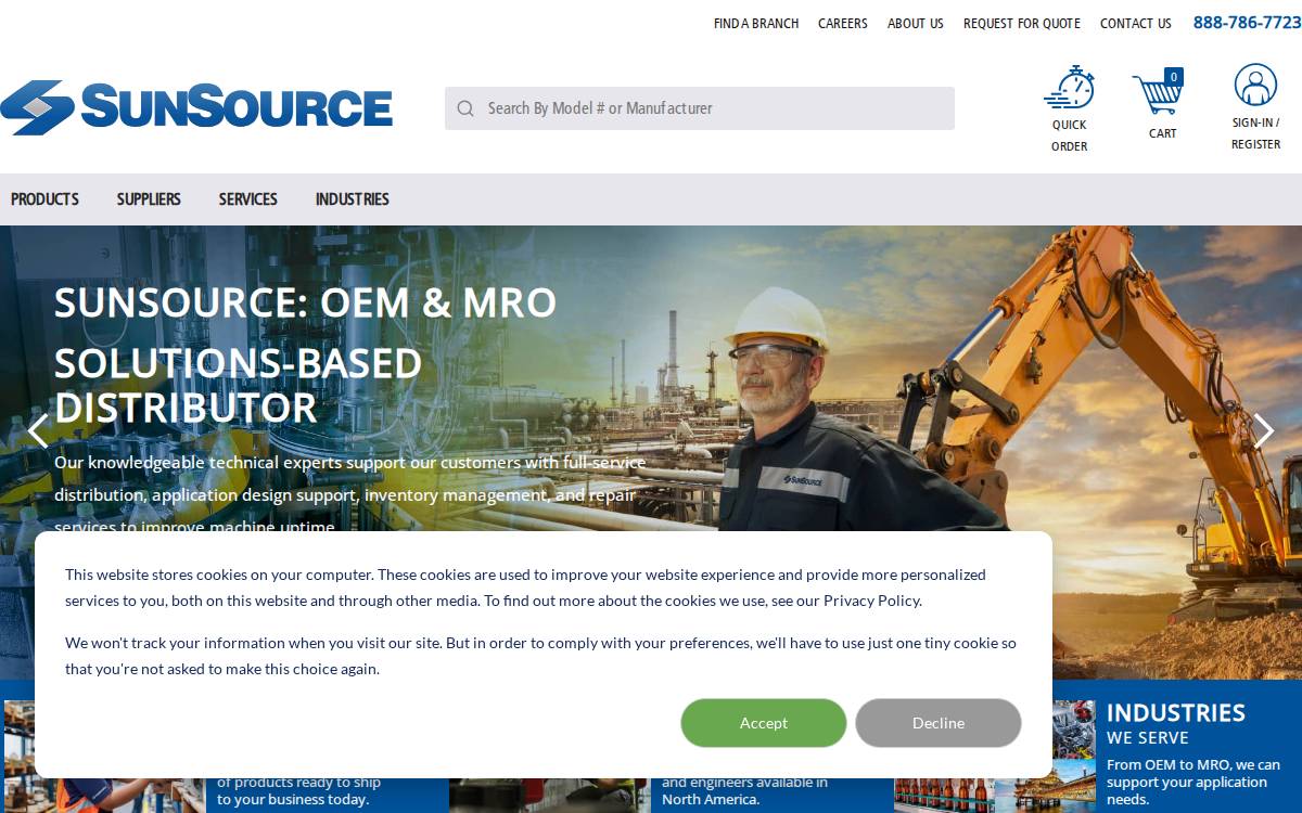 SunSource website preview