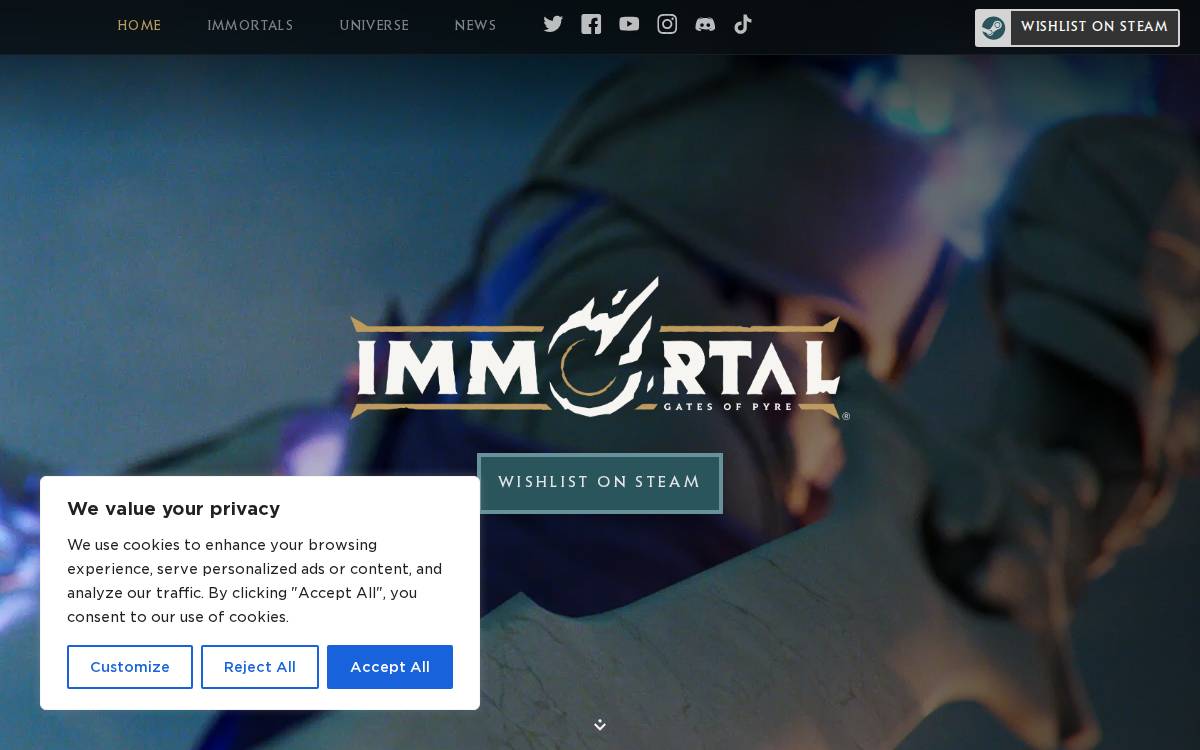 Sunspear Gaming website preview