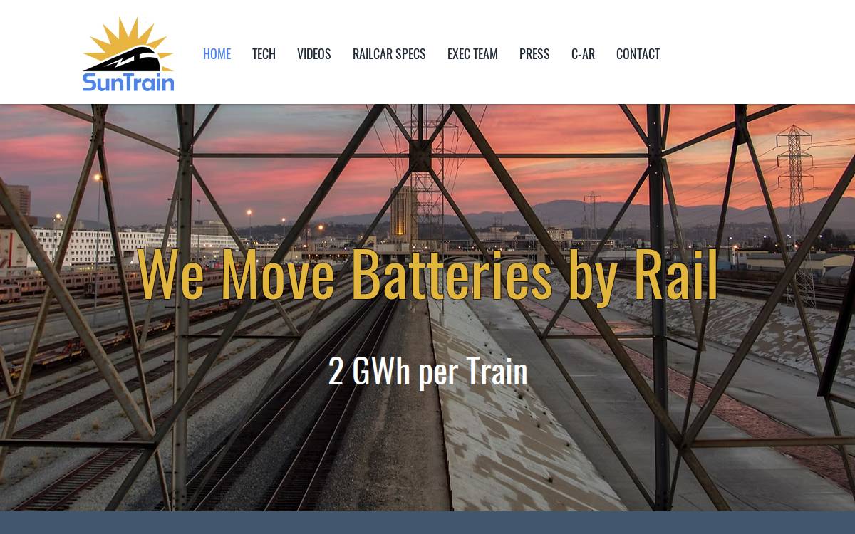 SunTrain website preview