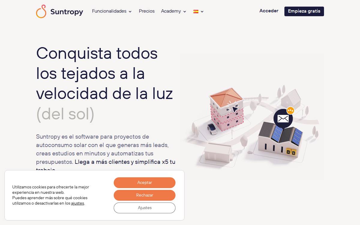 Suntropy website preview