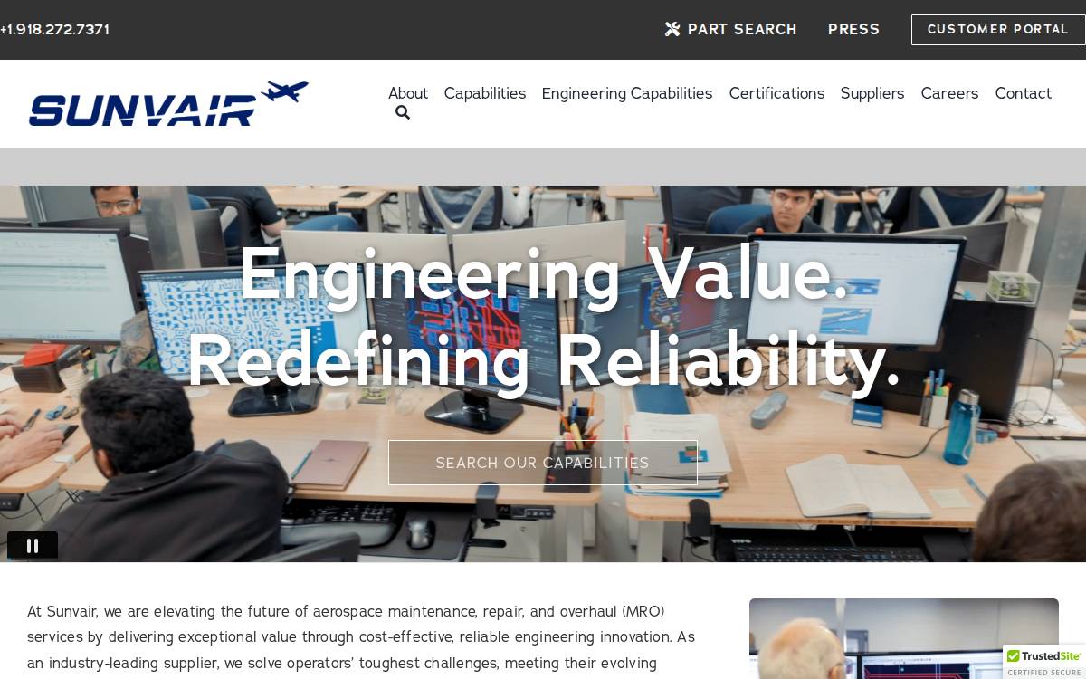Sunvairgroup website preview