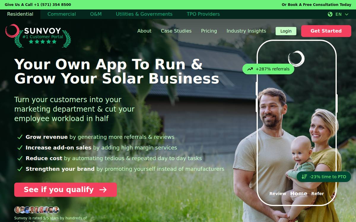 Sunvoy website preview