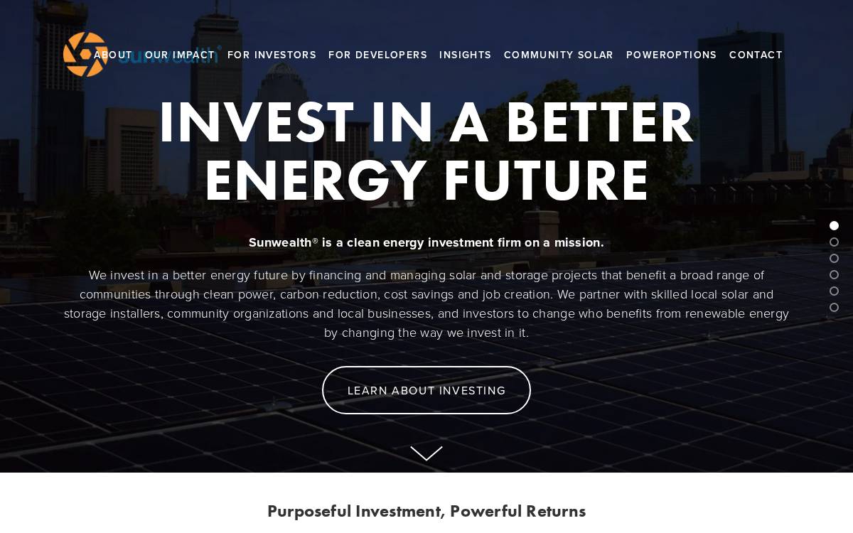 Sunwealth Power website preview