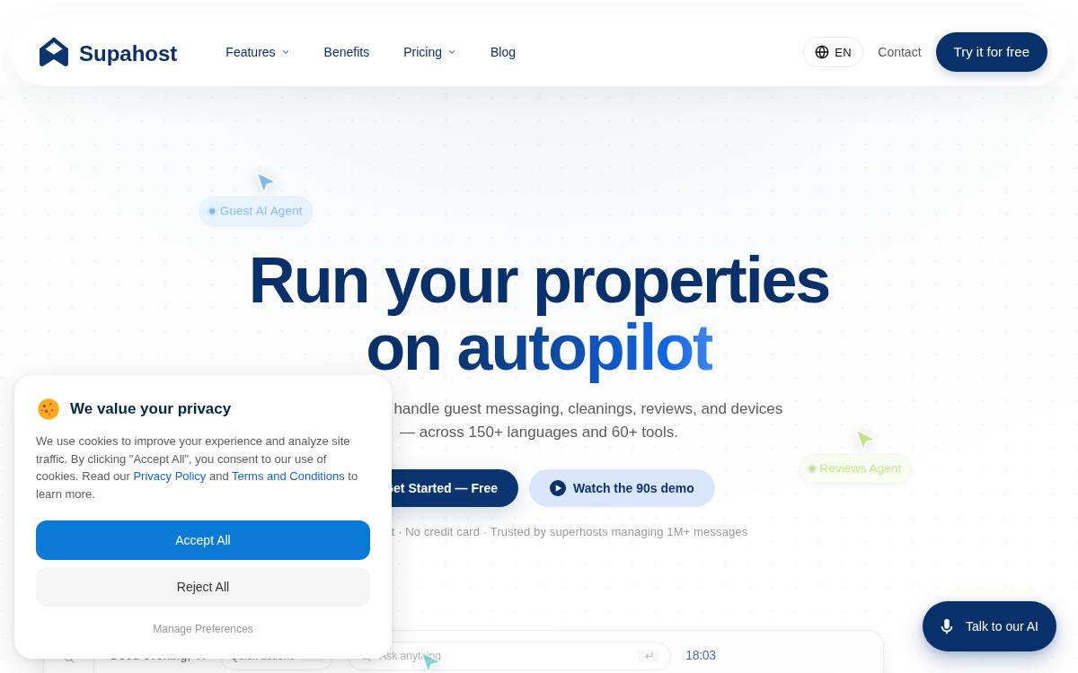 Supahost website preview