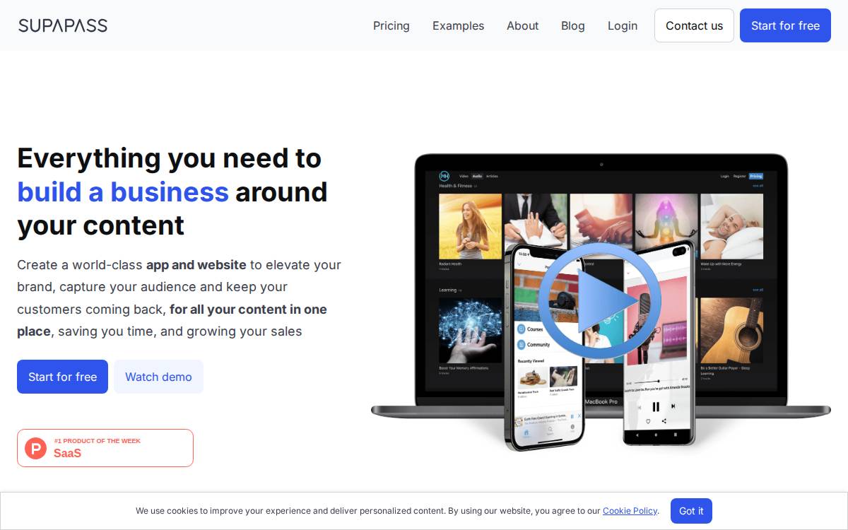 Supapass website preview