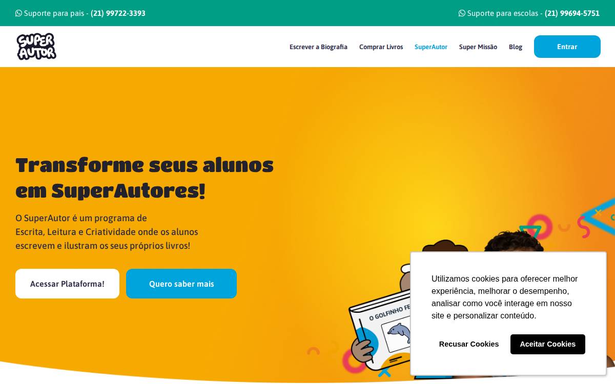 Super Autor website preview