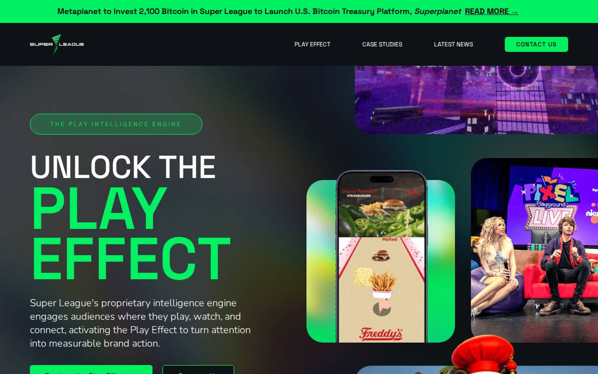 Super League Enterprise website preview