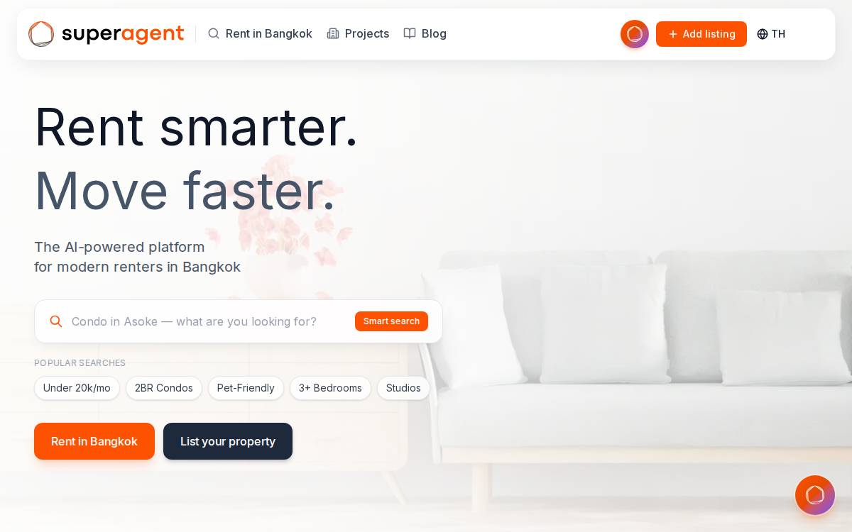 Superagent website preview
