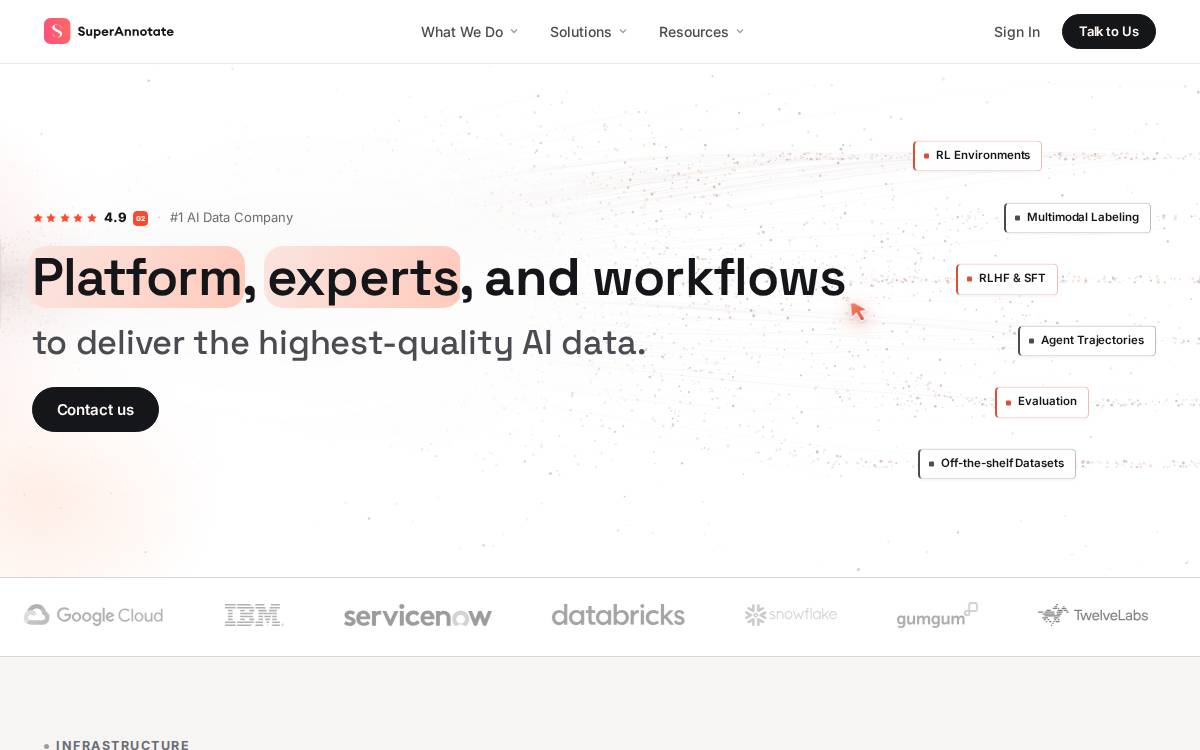 Super Annotate website preview