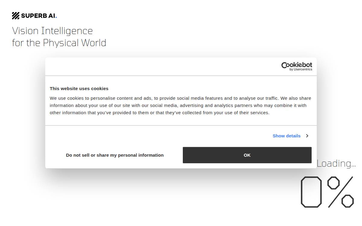 Superb AI website preview