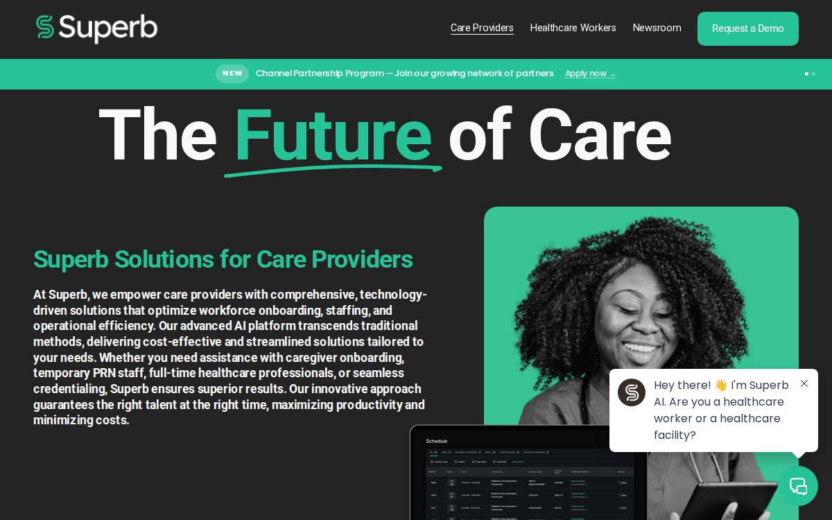 Superb Shifts website preview