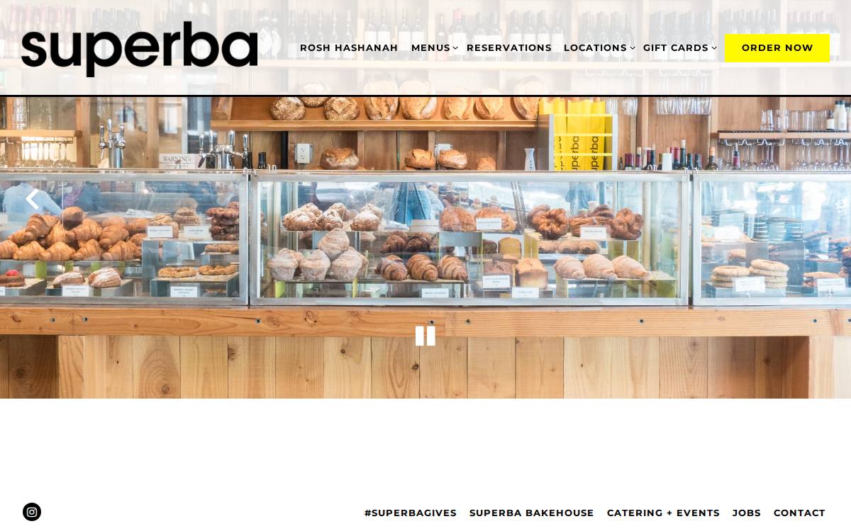 Superba website preview