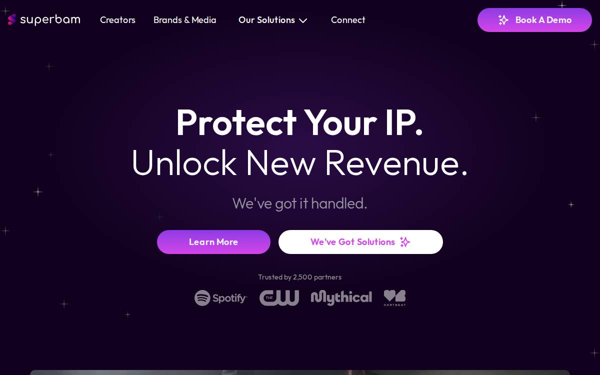 Superbam website preview