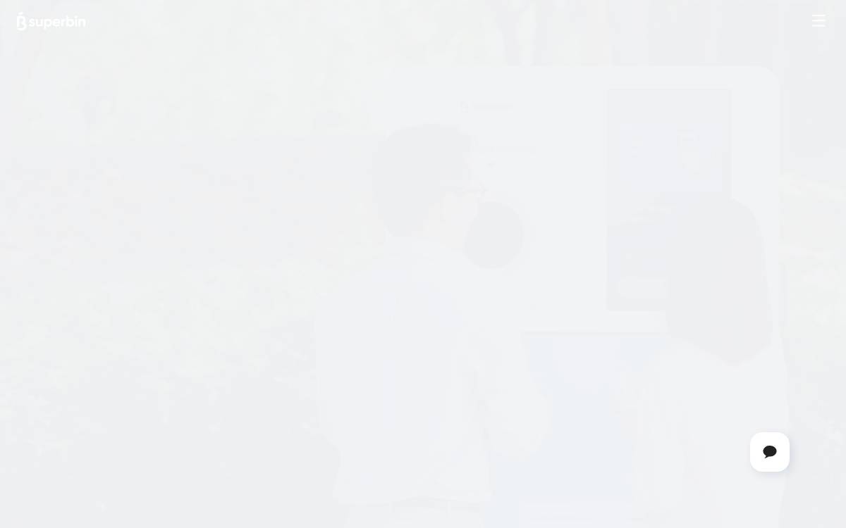 Superbin website preview