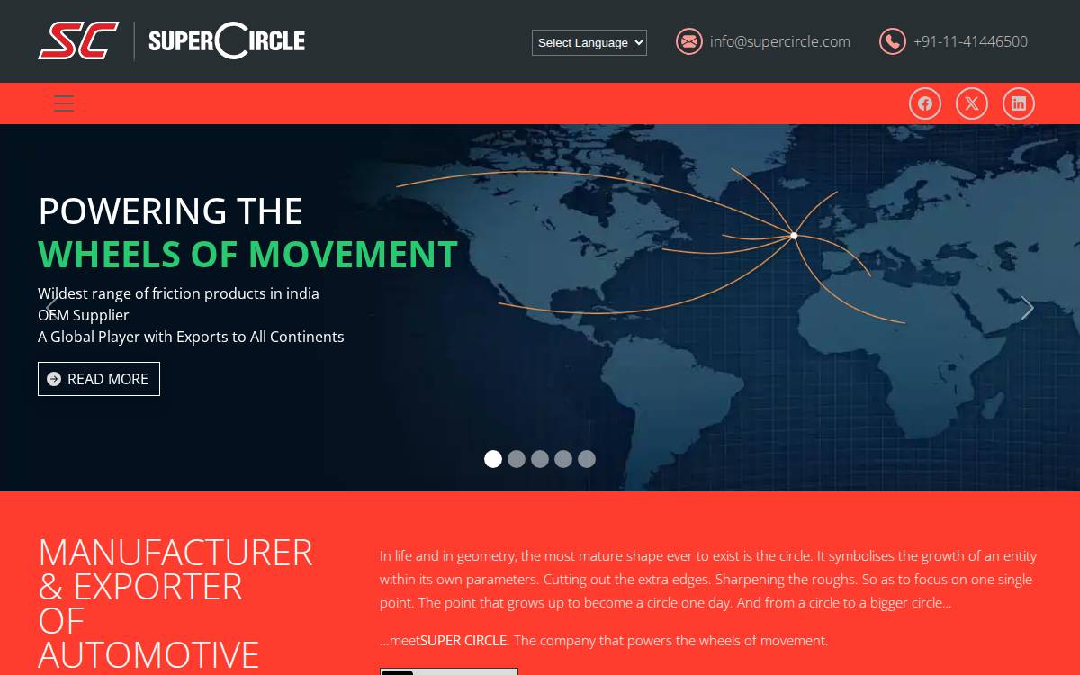 Supercircle website preview