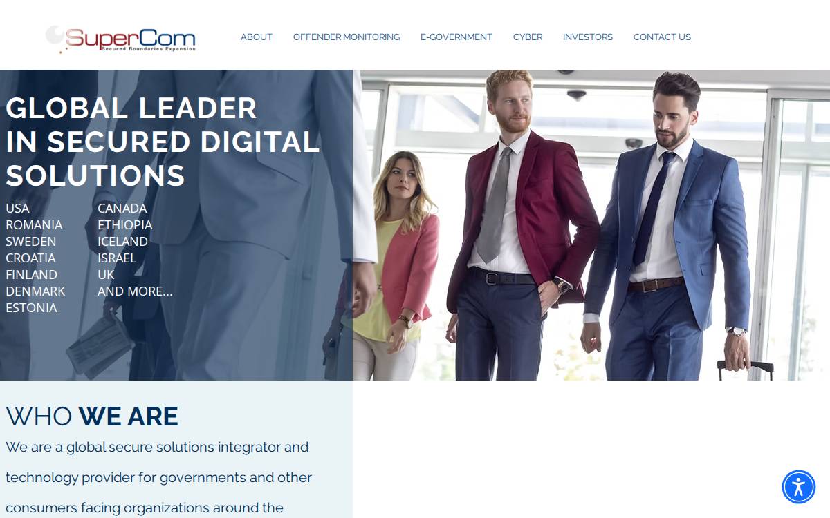 Supercom website preview