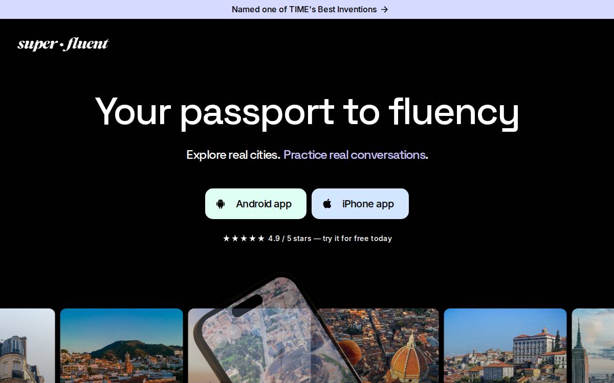 Superfluent website preview