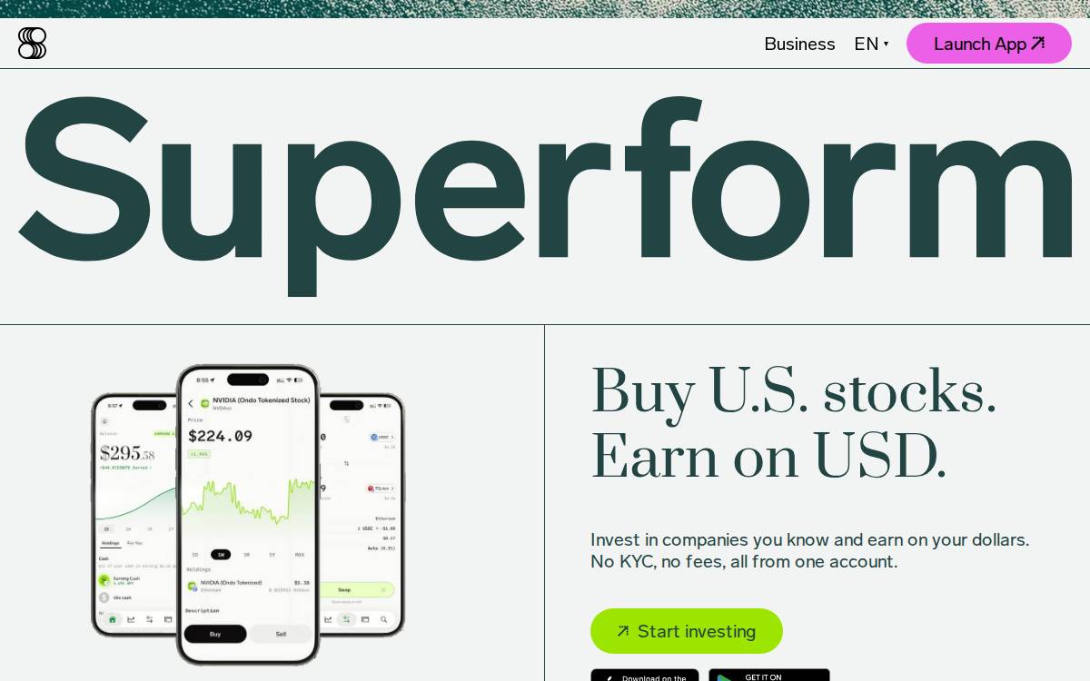 Superform website preview