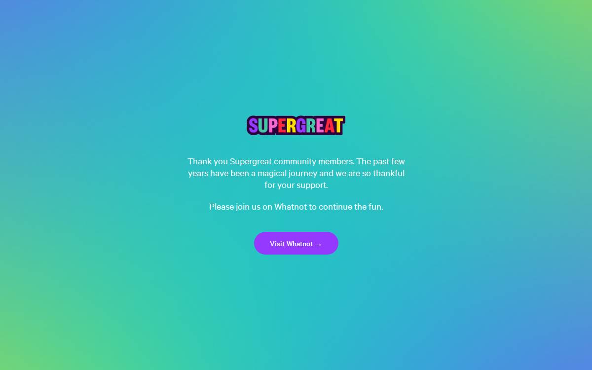 Supergreat website preview