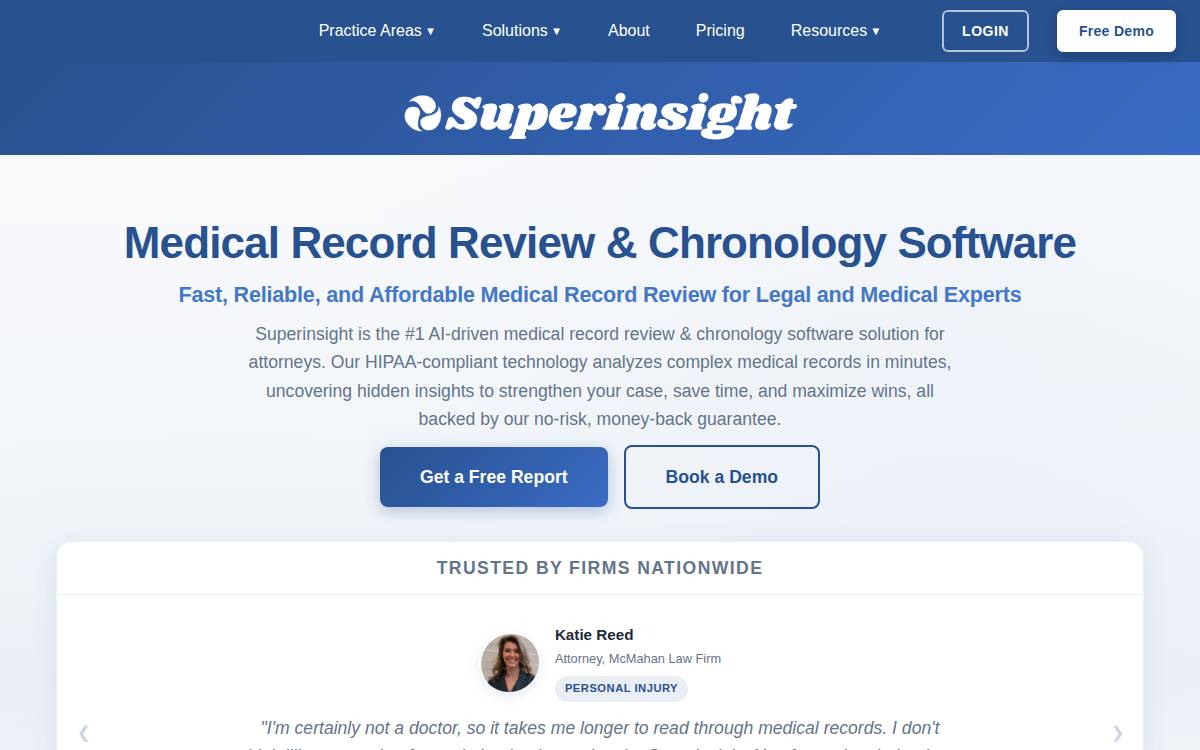 Superinsight website preview
