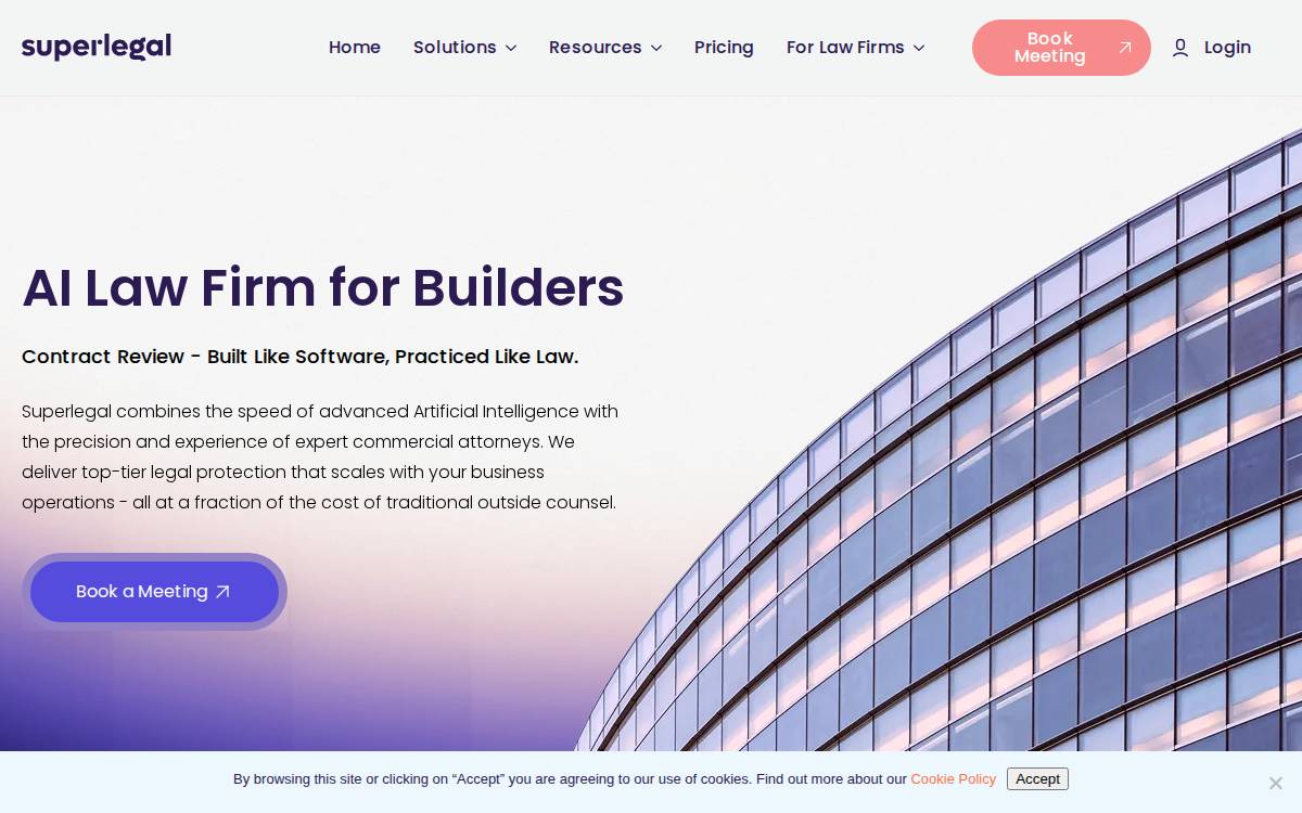 Superlegal website preview
