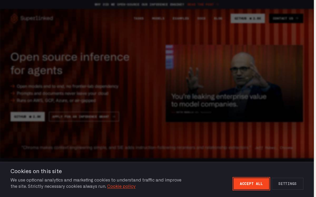 Superlinked website preview