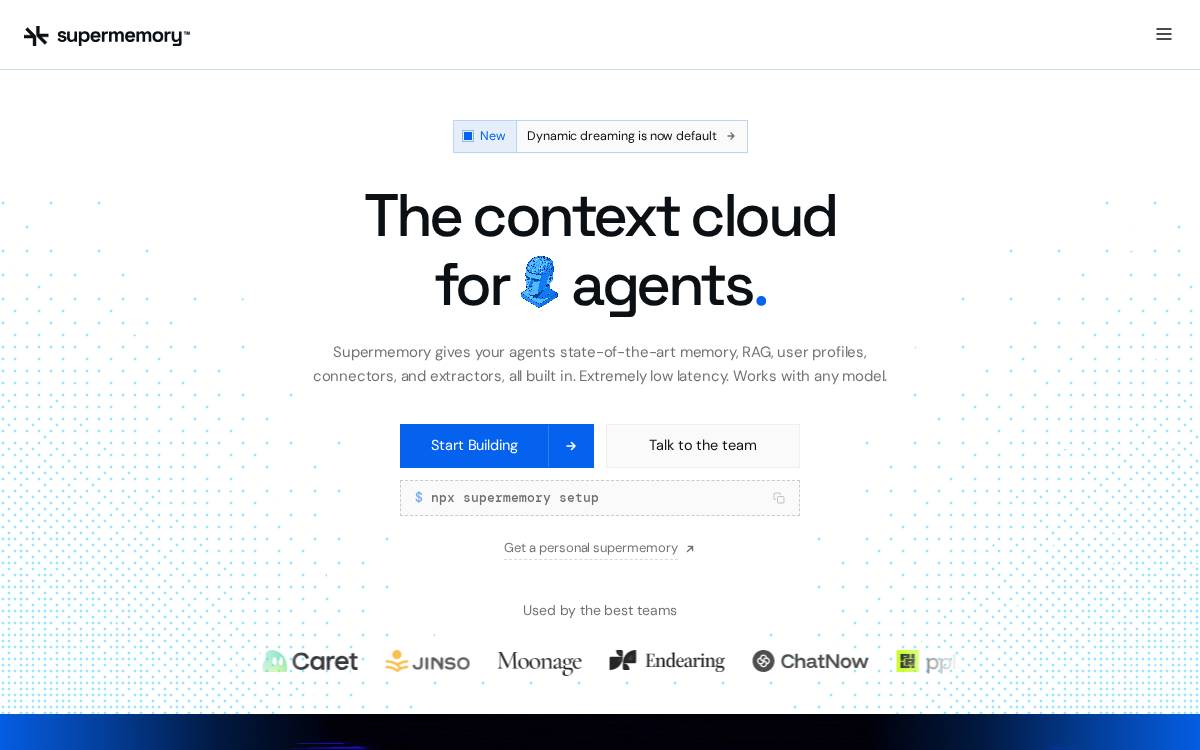 Supermemory website preview