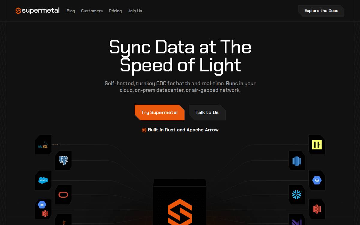 Supermetal website preview