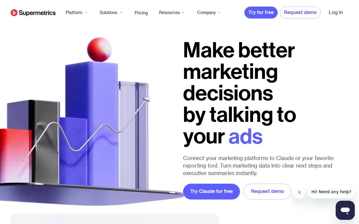 Supermetrics website preview