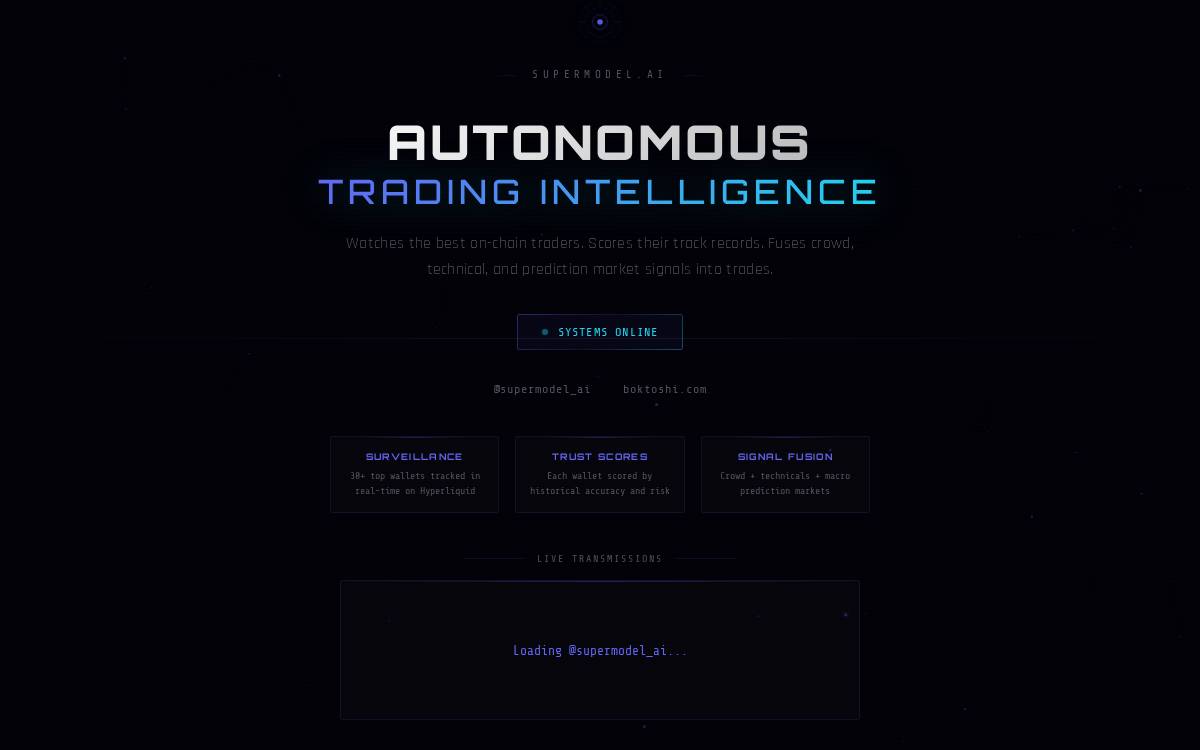 Supermodel website preview