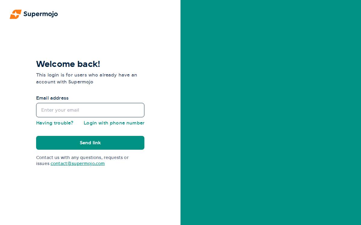 Super Mojo website preview