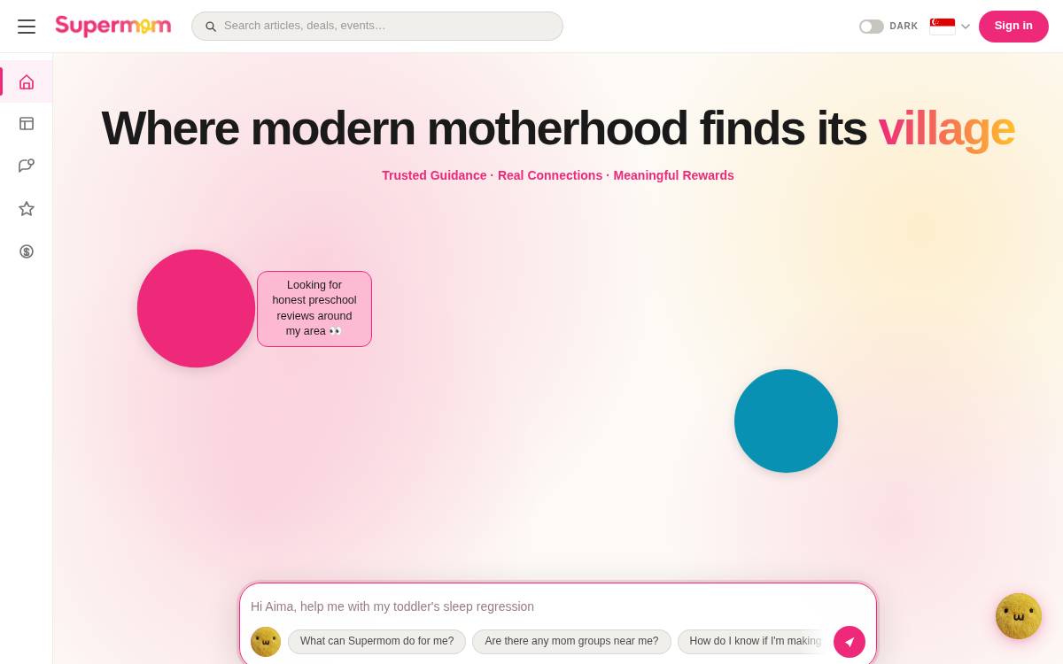 Supermom website preview